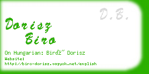 dorisz biro business card